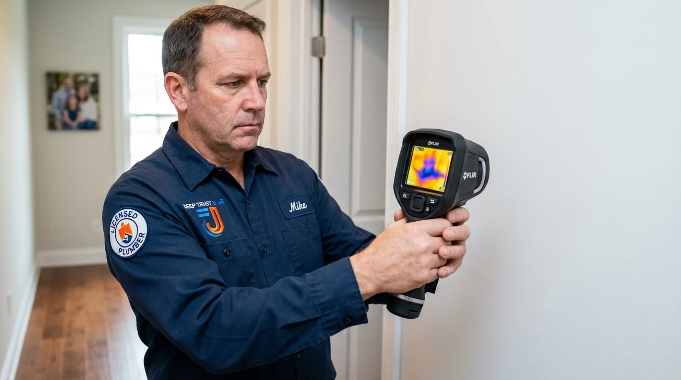 Thermal imaging leak detection by Johns Plumbing LLC in Mount Prospect